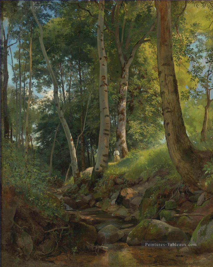 LE paysage classique DE la forêt d’IvanOvitch Peintures à l'huile